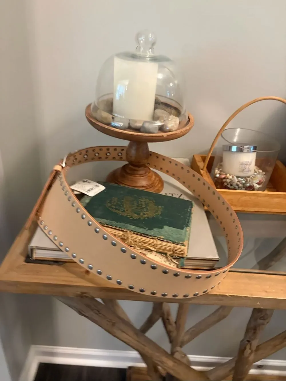 Free People beige leather